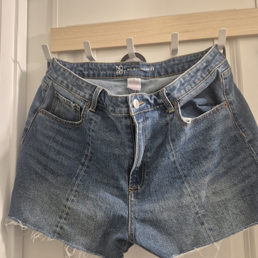 No Boundaries Blue Jean Shorts